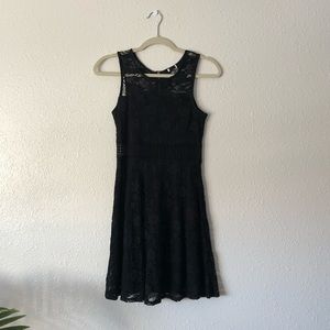 Black lace dress